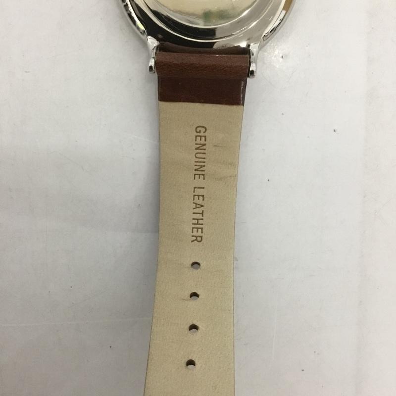 アデクス ADEXE 腕時計 アナログ(クォーツ式) 1868B-03 レザー ロゴ、文字 茶 / ブラウン / メンズ USED 古着 中古 10127474