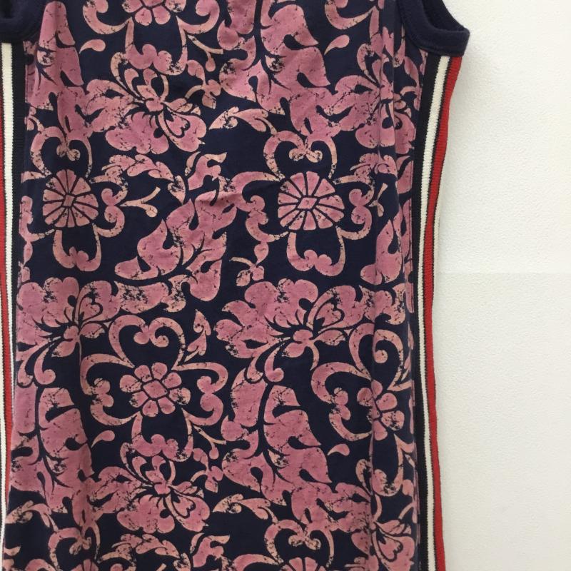 ディーゼル DIESEL ワンピース ミニスカート S 総柄 桃 / ピンク / X 紺 / ネイビー / レディース USED 古着 中古 10133779