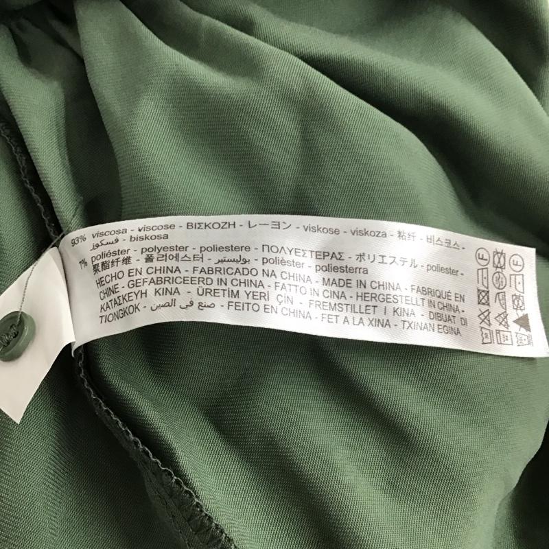 ザラ ZARA ワンピース ミニスカート XS 無地 緑 / グリーン /  レディース USED 古着 中古 10133330