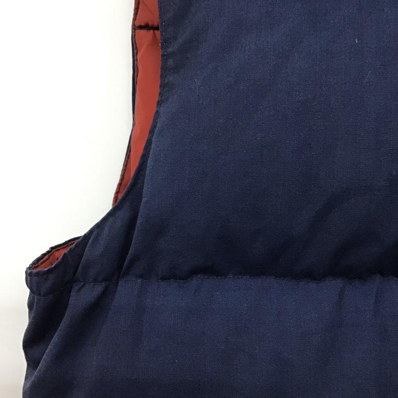 古着 USED ベスト ベスト ダウンベスト ノースリーブ 前ボタンベスト 古着 80s M 無地 インディゴ / インディゴ / メンズ USED 古着 中古 10139311