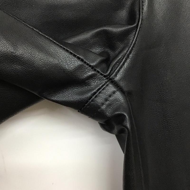 ザラ ZARA ボトムス ボトムス 4387 278 800 フェイクレザーパンツ ロゴ、文字 黒 / ブラック / レディース USED 古着 中古 10138569
