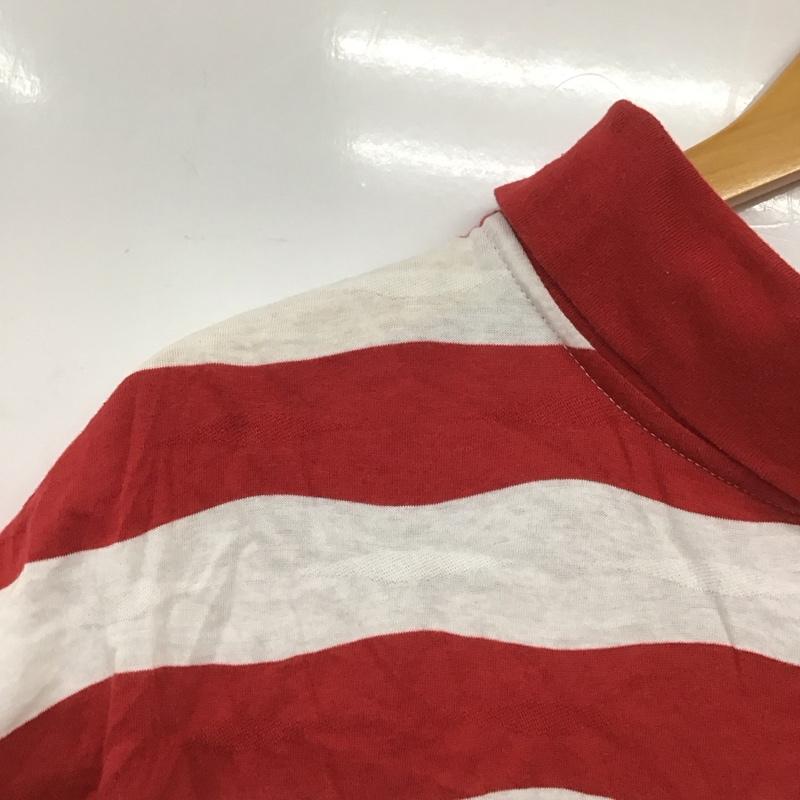 フレッドペリー FRED PERRY カットソー 半袖 ボーダー ボーダー柄 白 / ホワイト / X 赤 / レッド / レディース USED 古着 中古 10133838
