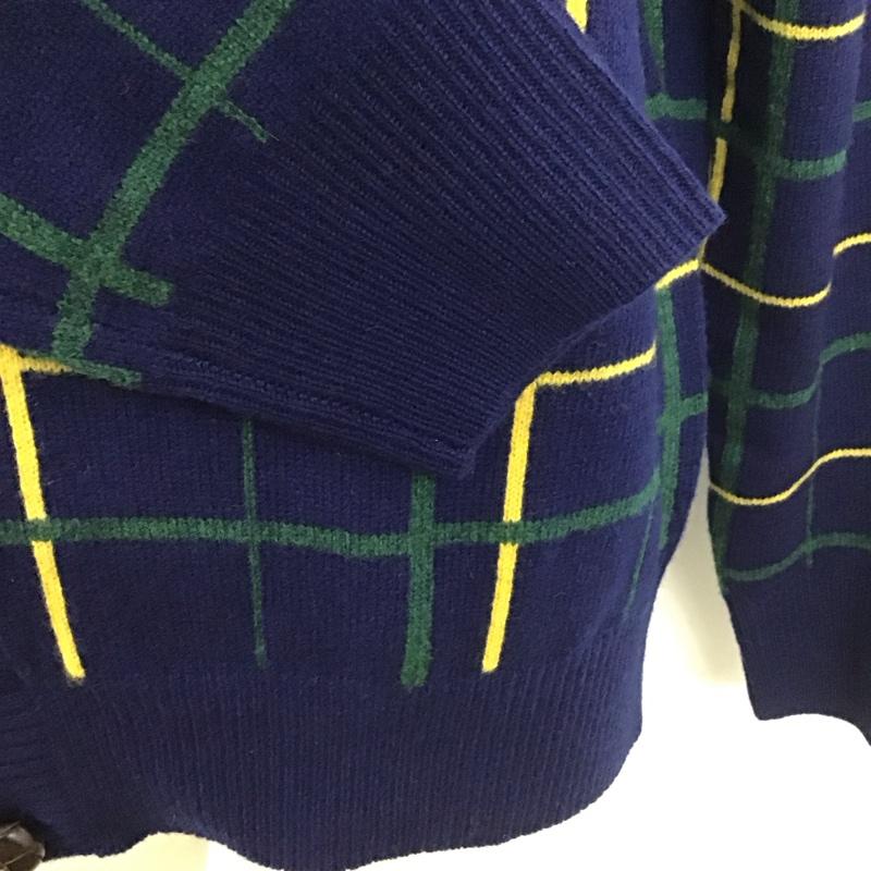 ブルックスブラザーズ BROOKS BROTHERS カーディガン 長袖 長袖ニットカーディガン リブニットカーディガン 前ボタン M チェック マルチカラー / マルチカラー / メンズ USED 古着 中古 10112833