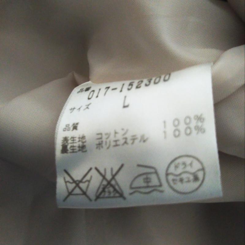 ナチュラルビューティーベーシック NATURAL BEAUTY BASIC コート コート一般 L 無地 ベージュ / ベージュ / レディース USED 古着 中古 10013116