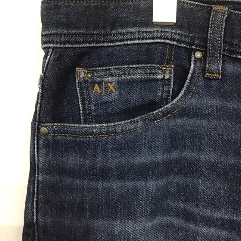 アルマーニエクスチェンジ ARMANI EXCHANGE パンツ デニム、ジーンズ デニムパンツ スリムパンツ カジュアルパンツ ストレッチパンツ 34インチ 無地 インディゴ / インディゴ / メンズ USED 古着 中古 10132913