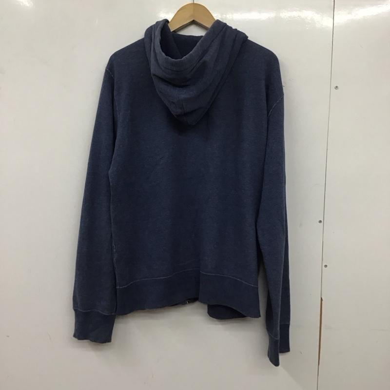 ポロラルフローレン POLO RALPH LAUREN パーカー 長袖 ジップアップパーカー 長袖パーカー スウェットパーカー L ロゴ、文字 インディゴ / インディゴ / メンズ USED 古着 中古 10137825