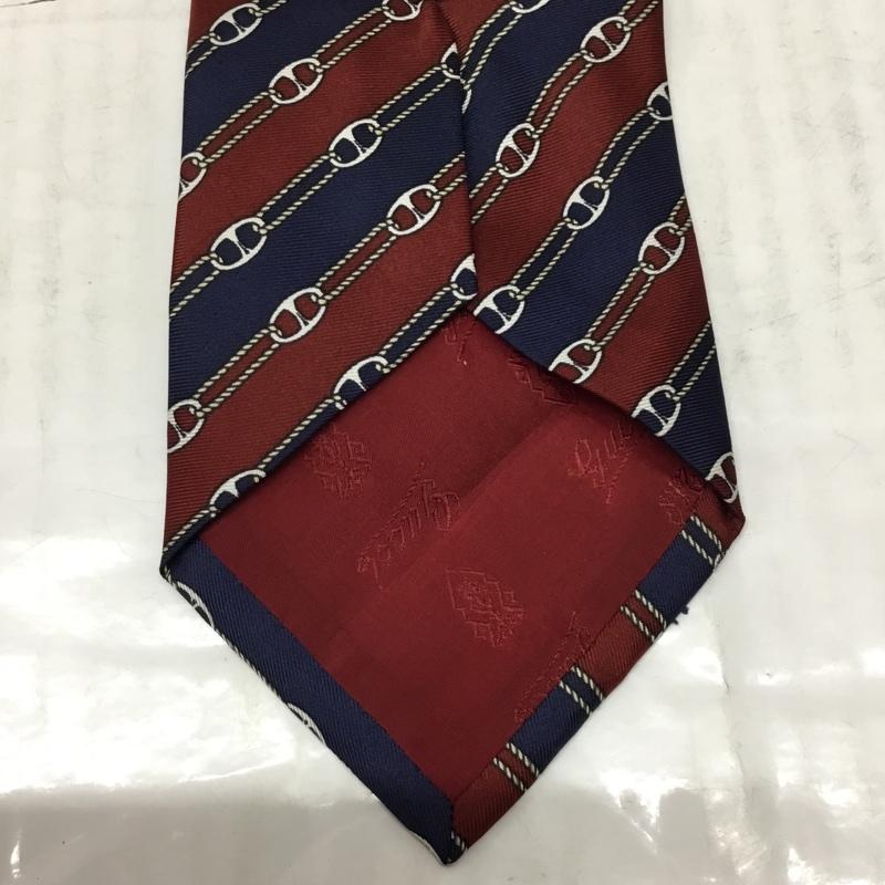 グッチ GUCCI ネクタイ ネクタイ シルク 総柄 えんじ / ワインレッド / X 紺 / ネイビー / メンズ USED 古着 中古 10117014