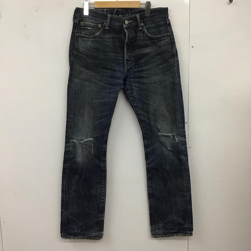 リーバイストラウスアンドコー Levi Strauss & co. パンツ デニム、ジーンズ デニムパンツ ワイドパンツ カジュアルパンツ ストレートパンツ 32インチ 無地 インディゴ / インディゴ /  メンズ USED 古着 中古 10126803