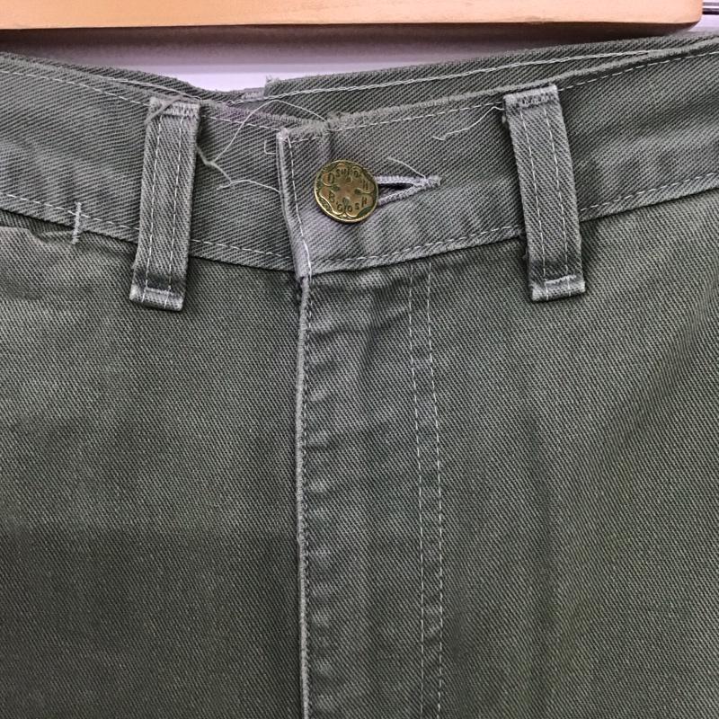 オシュコシュ OSHKOSH パンツ ワークパンツ、ペインターパンツ ミリタリーパンツ ワイドパンツ 70s 80s 42talon 29インチ 無地 カーキ / カーキ / メンズ USED 古着 中古 10133300