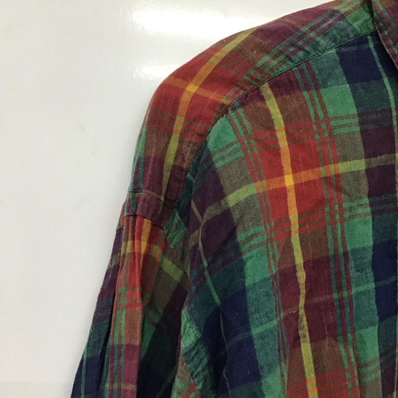ラルフローレン RALPHLAUREN シャツ、ブラウス 長袖 長袖シャツ チェックシャツ カラーシャツ ボタンダウンシャツ XL チェック マルチカラー / マルチカラー / メンズ USED 古着 中古 10138416