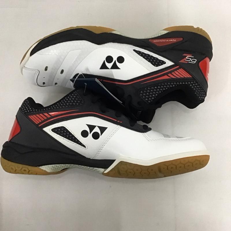 ヨネックス YONEX スニーカー スニーカー POWER CUSHION 65Z パワークッション65Z SHB65Z バドミントンシューズ 27.5cm 無地 白 / ホワイト / X 赤 / レッド / メンズ USED 古着 中古 10125603