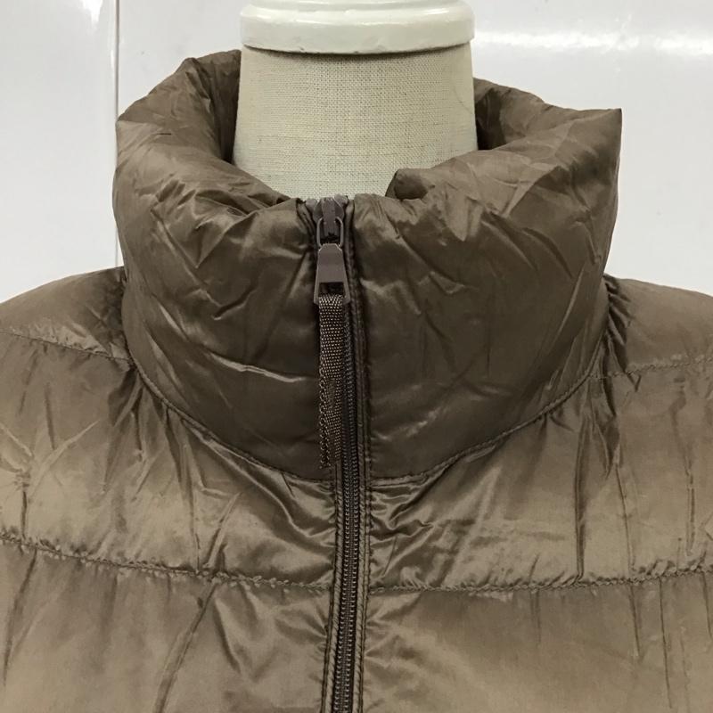 ユニクロ UNIQLO ジャケット、上着 ジャケット、ブレザー 211-173350 ウルトラライトダウン ダウンジャケット ジップアップジャケット XL 無地 茶 / ブラウン / レディース USED 古着 中古 10118003