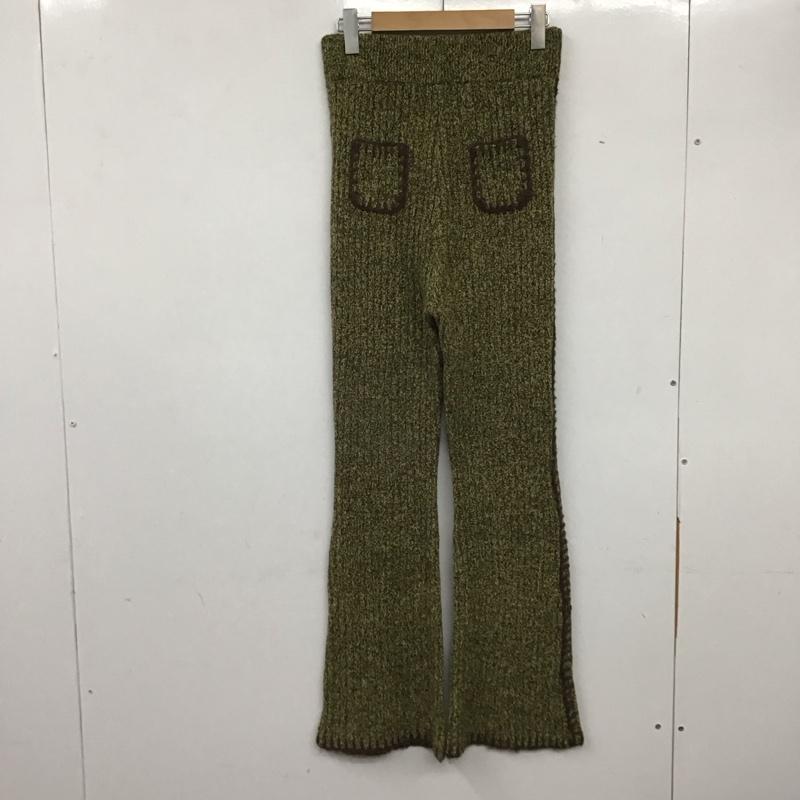ソロヴ SOLOV パンツ ワークパンツ、ペインターパンツ ニットパンツ スリムパンツ フレアパンツ 1 総柄 マルチカラー / マルチカラー / レディース USED 古着 中古 10137644