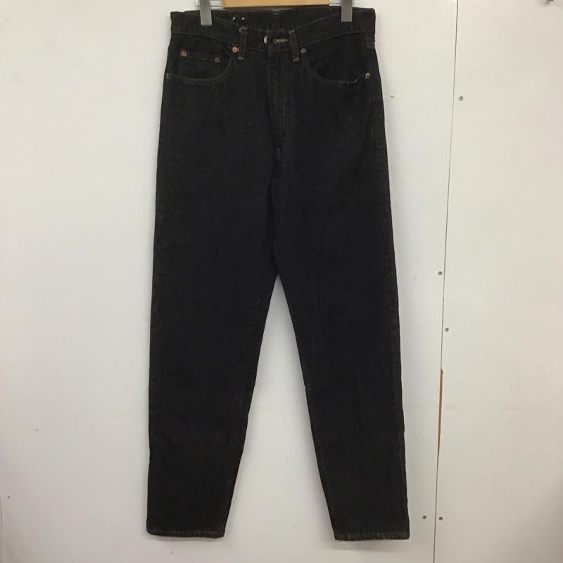 リーバイストラウスアンドコー Levi Strauss & co. パンツ デニム、ジーンズ 80s 日本製 デニムパンツ ワイドパンツ カジュアルパンツ 32インチ 無地 黒 / ブラック / メンズ USED 古着 中古 10139032