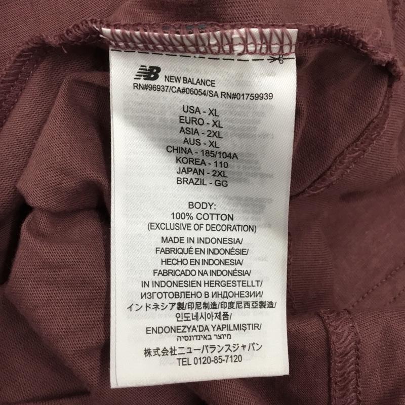 ニューバランス New Balance Tシャツ 半袖 mt41587 RunSloganリラックスショートスリーブTシャツ 半袖カットソー スポーツウェア XL ロゴ、文字 マルチカラー / マルチカラー / メンズ USED 古着 中古 10119720