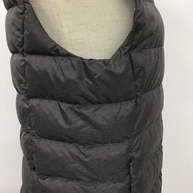 ユニクロ UNIQLO ベスト ベスト 211-409111 ジップアップベスト ダウンベスト ノースリーブカットソー M 無地 灰 / グレー / レディース USED 古着 中古 10124141