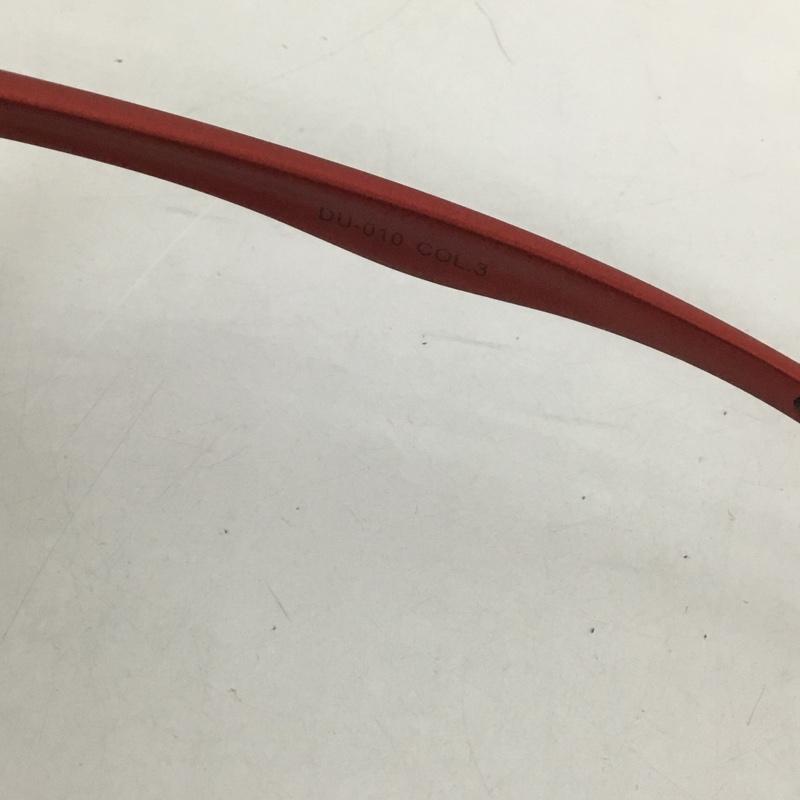 古着 USED めがね・サングラス サングラス DU-010 スポーツサングラス ミラーレンズ 箱有 DUNLOP ロゴ、文字 赤 / レッド / メンズ USED 古着 中古 10126884