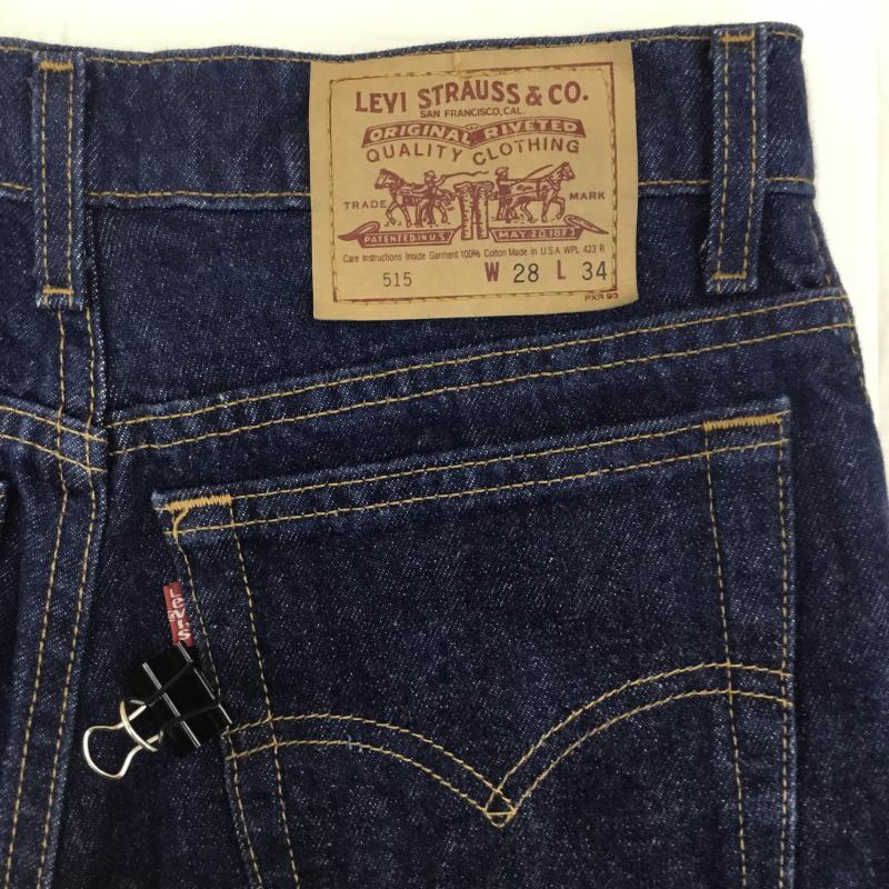 リーバイス Levi s パンツ デニム、ジーンズ USA製 501 28インチ 無地 インディゴ / インディゴ / レディース USED 古着 中古 10139666