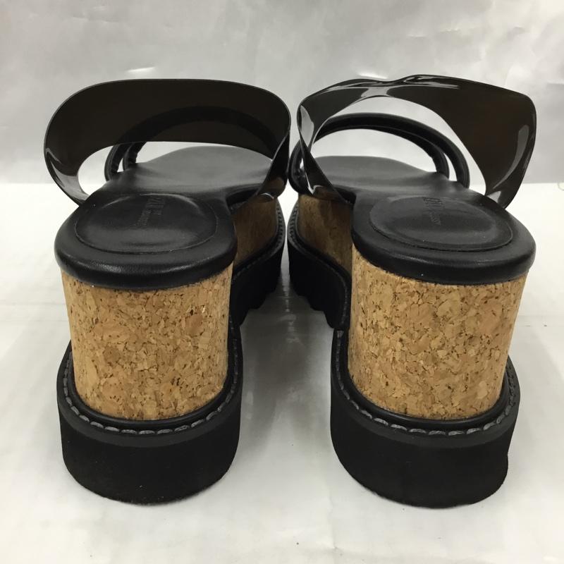 アズールバイマウジー AZUL BY MOUSSY サンダル サンダル SHARK SOLE CORK HEEL SANDALS 厚底サンダル M 無地 黒 / ブラック / レディース USED 古着 中古 10105842
