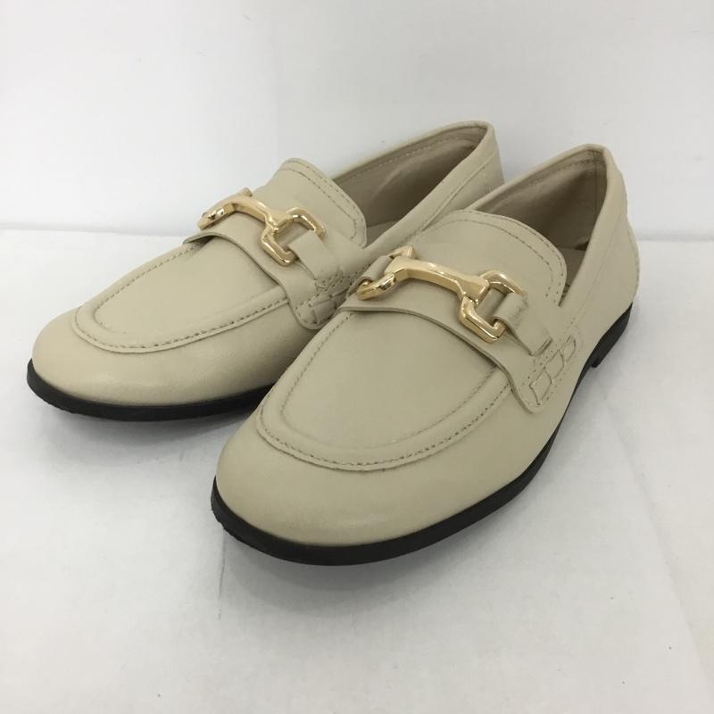 ザラ ZARA ローファー ローファー 2502 230 002 ビットローファー EU35 無地 アイボリー / アイボリー / レディース USED 古着 中古 10126442