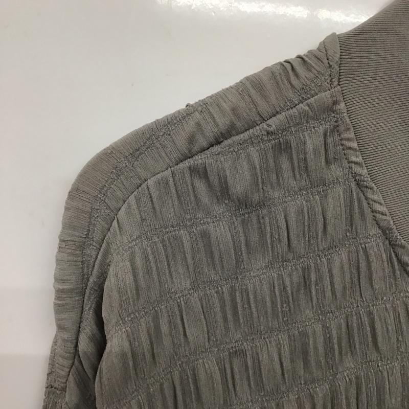 ザラ ZARA ジャケット、上着 ジャンパー、ブルゾン 1165 688 802 薄手ジャケット M 無地 灰 / グレー / レディース USED 古着 中古 10139261