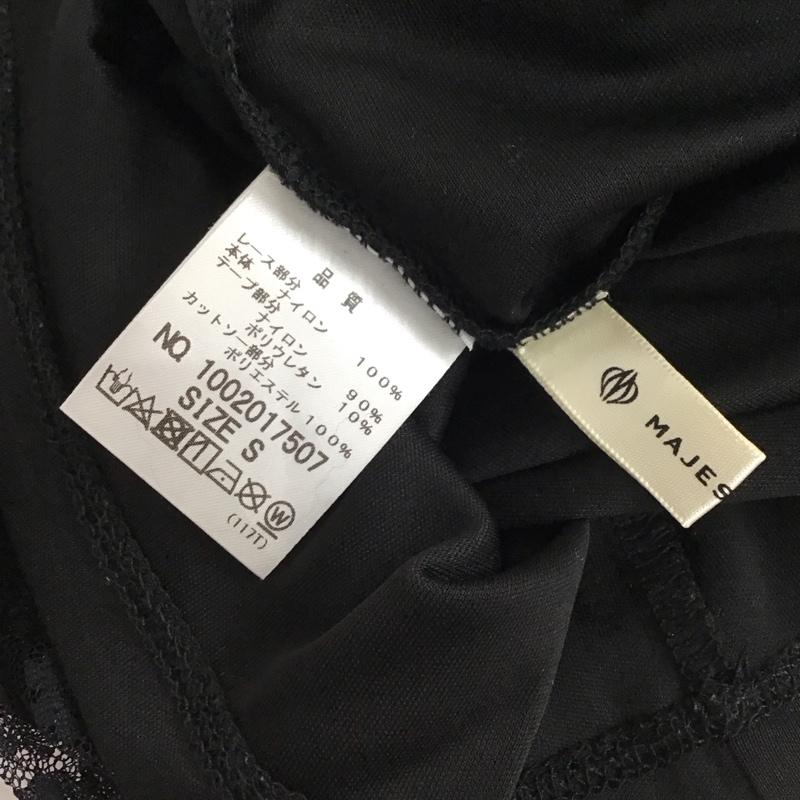 マジェスティックレゴン MAJESTIC LEGON カットソー 長袖 S 無地 黒 / ブラック / レディース USED 古着 中古 10130200