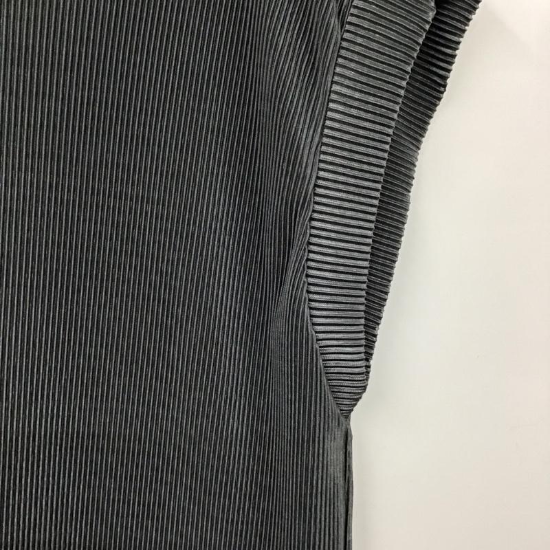 ザラ ZARA カットソー 半袖 1131 409 407 プリーツ フレンチスリーブ M 無地 灰 / グレー / レディース USED 古着 中古 10131316