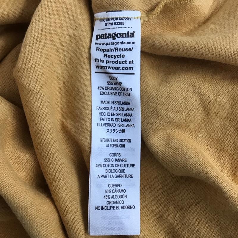 パタゴニア patagonia Tシャツ 長袖 STY53385 FA23 胸ポケット ロングスリーブ ワークポケットTシャツ L ロゴ、文字 橙 / オレンジ / メンズ USED 古着 中古 10144086