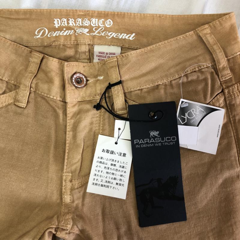 パラスコ PARASUCO パンツ デニム、ジーンズ グラデーション 橙 / オレンジ / X 白 / ホワイト / メンズ USED 古着 中古 10004118