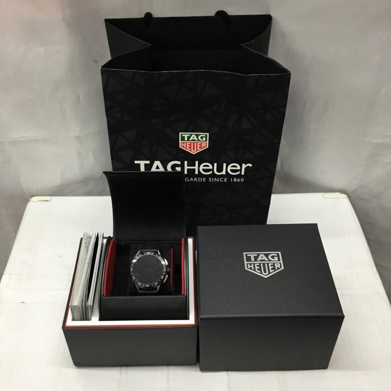 タグホイヤー TAG Heuer 腕時計 デジタル SBG8A スマートウォッチ 箱有 コネクテッドウォッチ 無地 黒 / ブラック / メンズ USED 古着 中古 10106363