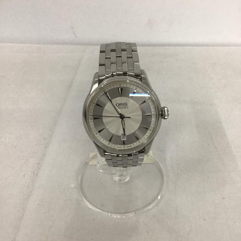 オリス ORIS 腕時計 アナログ(自動巻き) 7591 ロゴ、文字 銀 / シルバー / メンズ USED 古着 中古 10135246
