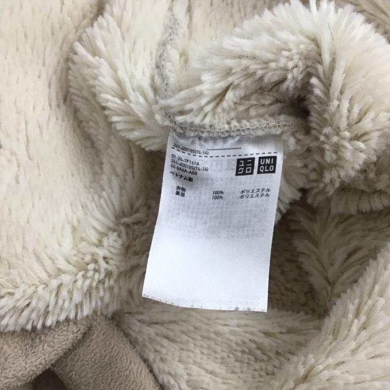 ユニクロ UNIQLO コート コート一般 241-400185 ボアフリースコート ジップアップジャケット アウター S 無地 ベージュ / ベージュ / レディース USED 古着 中古 10143746
