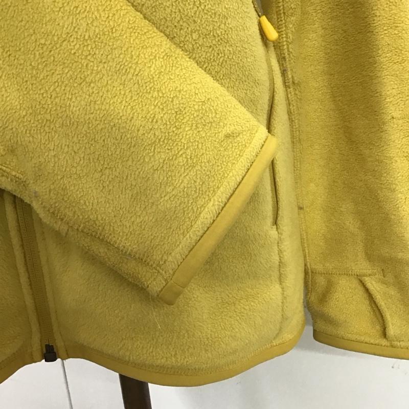 モンベル mont-bell ジャケット、上着 ジャケット、ブレザー 1106592 クリマプラス100ジャケット フリース L ロゴ、文字 黄 / イエロー / レディース USED 古着 中古 10119395