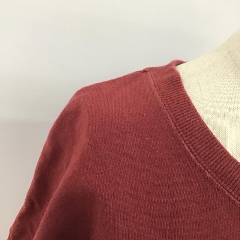 ニコアンド niko and... カットソー 長袖 長袖カットソー クルーネックカットソー ロングスリーブカットソー プリントTシャツ M プリント えんじ / ワインレッド / レディース USED 古着 中古 10123783