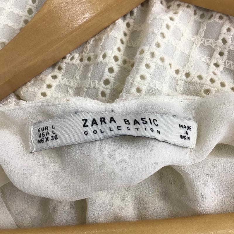 ザラ ZARA タンクトップ タンクトップ 6189 021 712 ノースリーブ L レース柄 アイボリー / アイボリー / レディース USED 古着 中古 10133729
