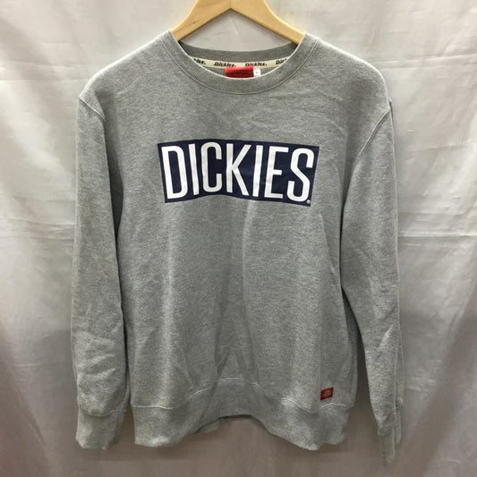 ディッキーズ Dickies トレーナー 長袖 7474-3743 スウェット 裏起毛 L ロゴ、文字 灰 / グレー /  メンズ USED 古着 中古 10118976
