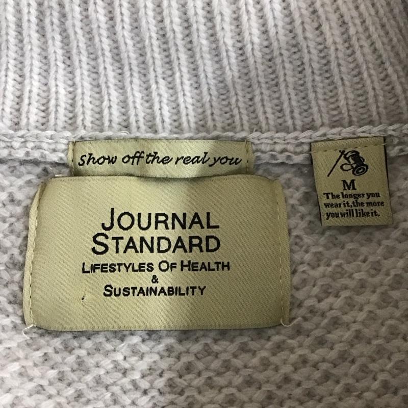 ジャーナルスタンダード JOURNAL STANDARD カーディガン 長袖 長袖ニットカーディガン リブニットカーディガン 前ボタン M 無地 ベージュ / ベージュ / メンズ USED 古着 中古 10118266