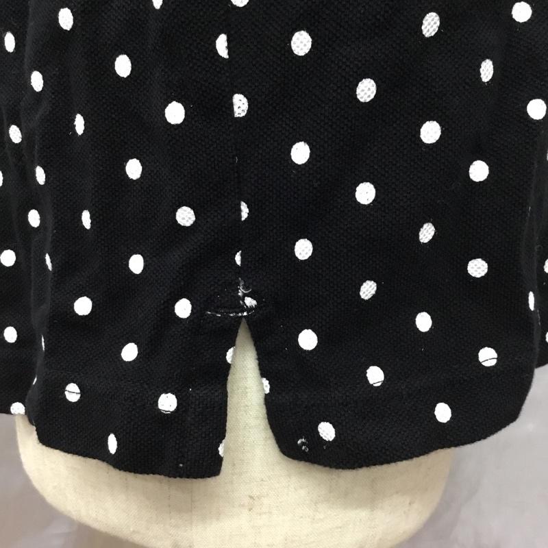 チャンピオン Champion ポロシャツ 半袖 半袖ポロシャツ カラーシャツ 半袖カットソー XL ドット 黒 / ブラック / レディース USED 古着 中古 10113552