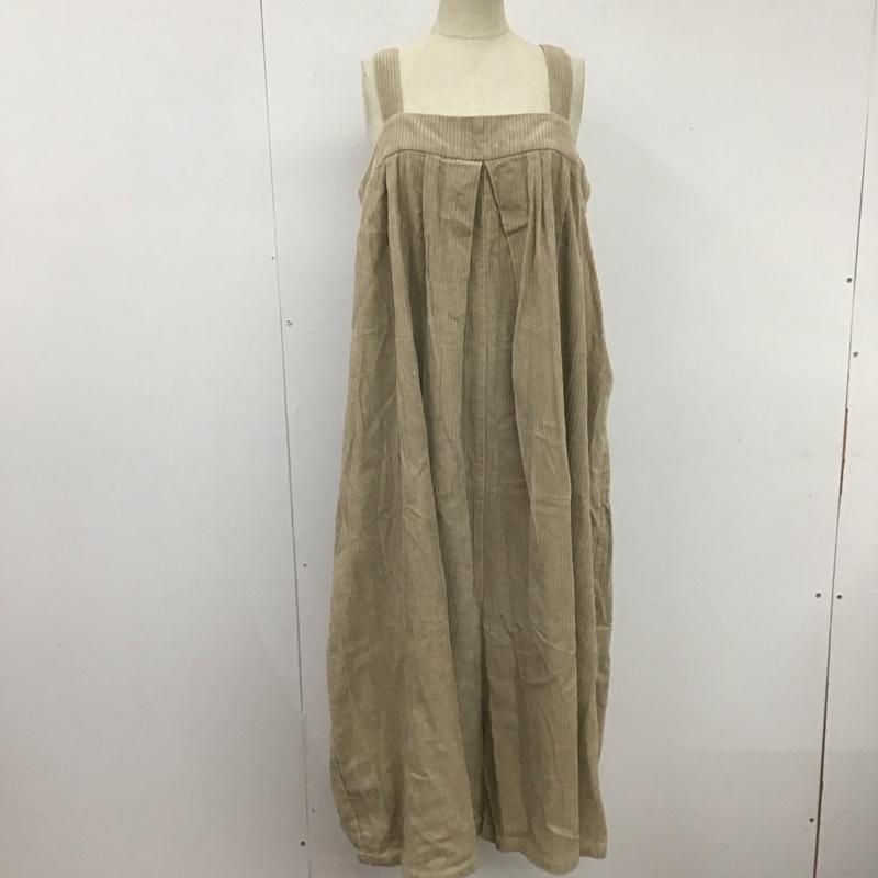 ひより HIYORI ワンピース ロングスカート 無地 ベージュ / ベージュ / レディース USED 古着 中古 10106444