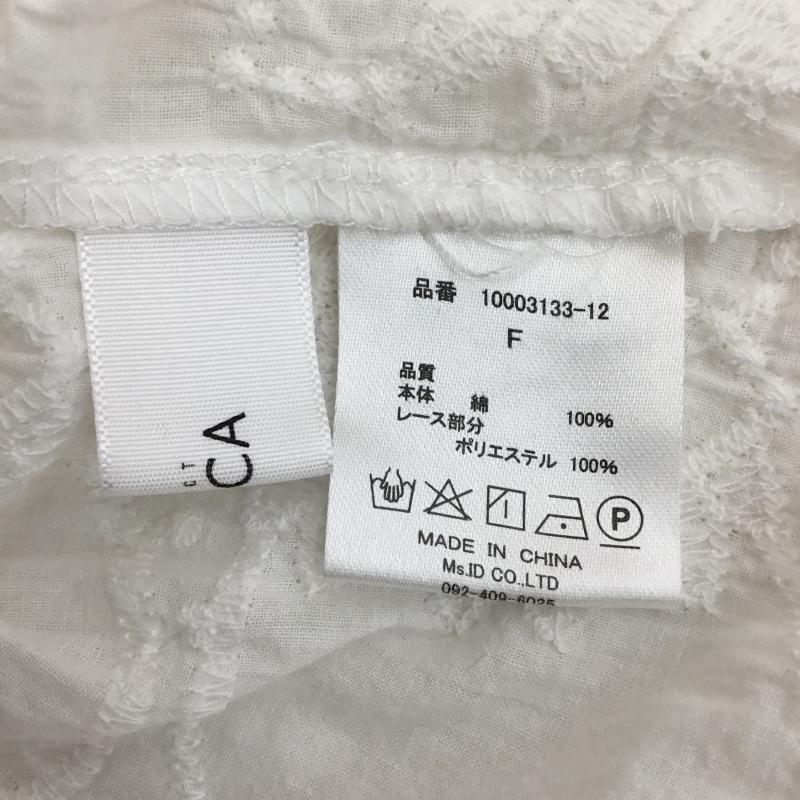 セレクトモカ select MOCA シャツ、ブラウス 長袖 FREE 刺繍 白 / ホワイト / レディース USED 古着 中古 10139190