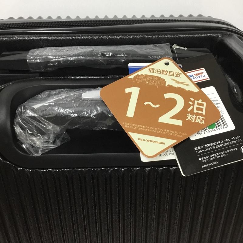 マキコーポレーション MAKI CORPORATION スーツケース、トランク スーツケース、トランク 5401-48 機内持込サイズ タグ付き キャリーケース 無地 黒 / ブラック / メンズ USED 古着 中古 10131642