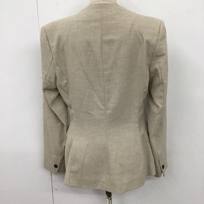 ザラ ZARA ジャケット、上着 ジャケット、ブレザー 9929 121 711 ノーカラージャケット 36 無地 ベージュ / ベージュ / レディース USED 古着 中古 10122668