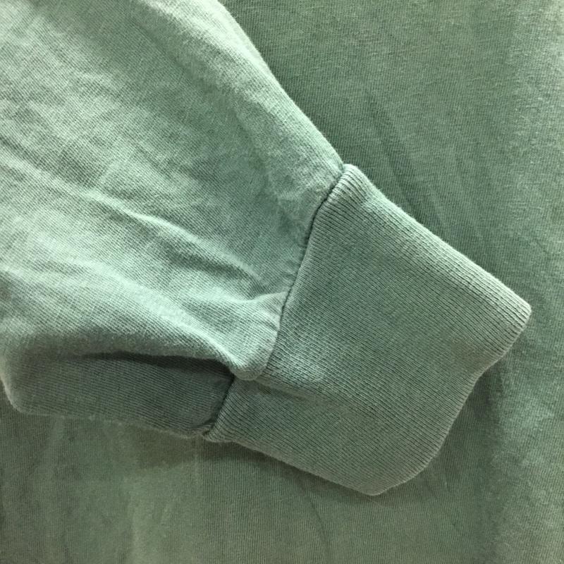 ナイキ NIKE カットソー 長袖 長袖カットソー クルーネックカットソー ロングスリーブカットソー プリントTシャツ XL ロゴ、文字 緑 / グリーン /  メンズ USED 古着 中古 10113288