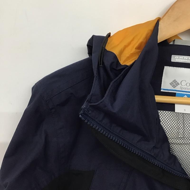 コロンビア Columbia ジャケット、上着 ジャケット、ブレザー 216 pm5456 フロストフリージャケット ジップアップジャケットパーカー S ロゴ、文字 黒 / ブラック / X 紺 / ネイビー / メンズ USED 古着 中古 10137693