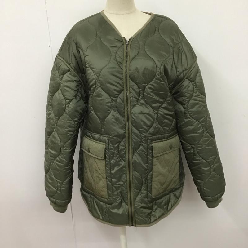 ザラ ZARA ジャケット、上着 ジャンパー、ブルゾン 7522 048 506 キルティング リバーシブル M 無地 カーキ / カーキ / レディース USED 古着 中古 10107176