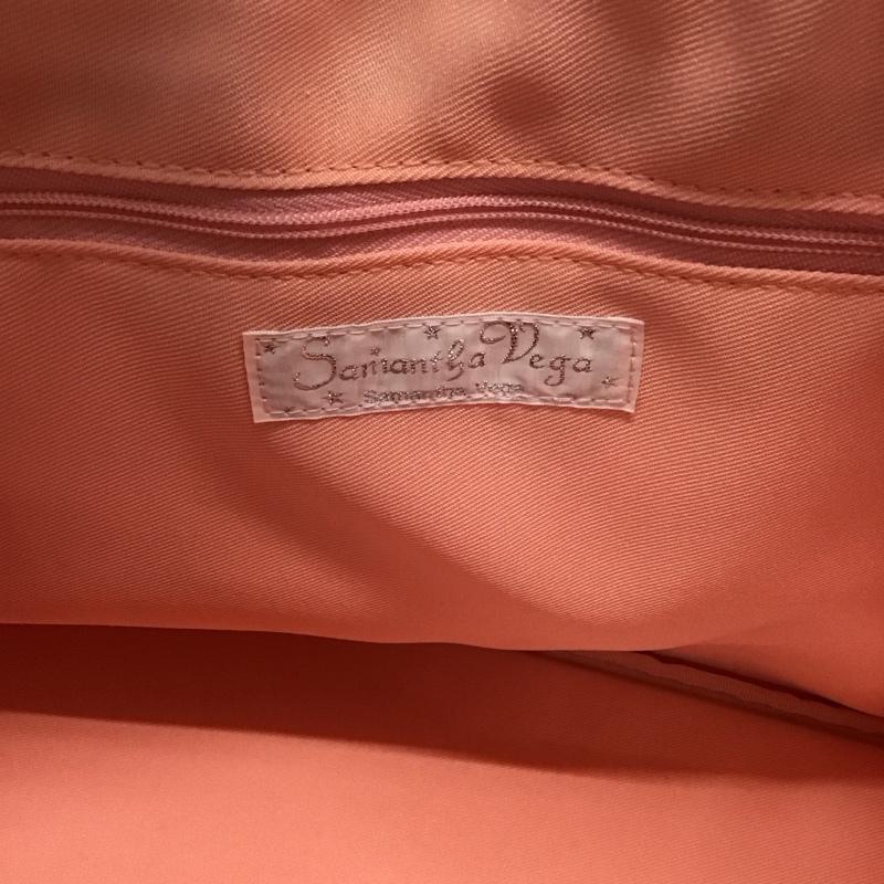 サマンサベガ Samantha Vega トートバッグ トートバッグ ロゴ、文字 桃 / ピンク / レディース USED 古着 中古 10116070
