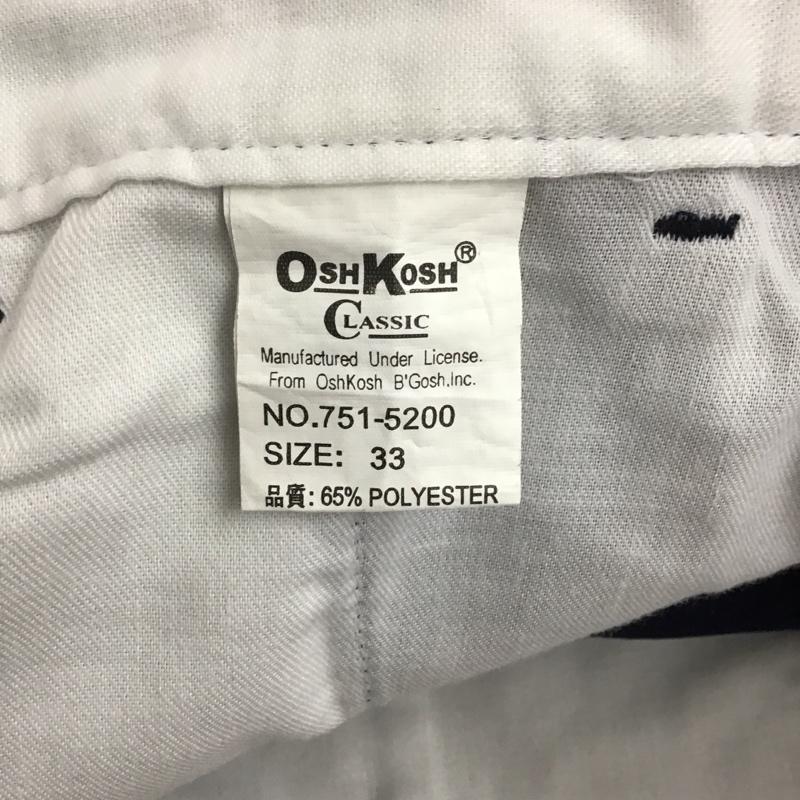 オシュコシュ OSHKOSH パンツ チノパン チノパン ワイドパンツ カジュアルパンツ 33インチ 無地 紺 / ネイビー /  メンズ USED 古着 中古 10125472