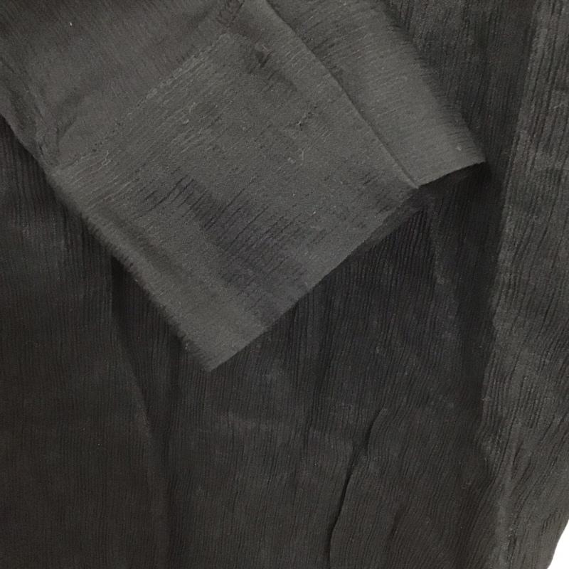 ザラ ZARA カットソー 長袖 9479 052 800 バンドカラー サイドスリット チュニック M 無地 黒 / ブラック / レディース USED 古着 中古 10129143