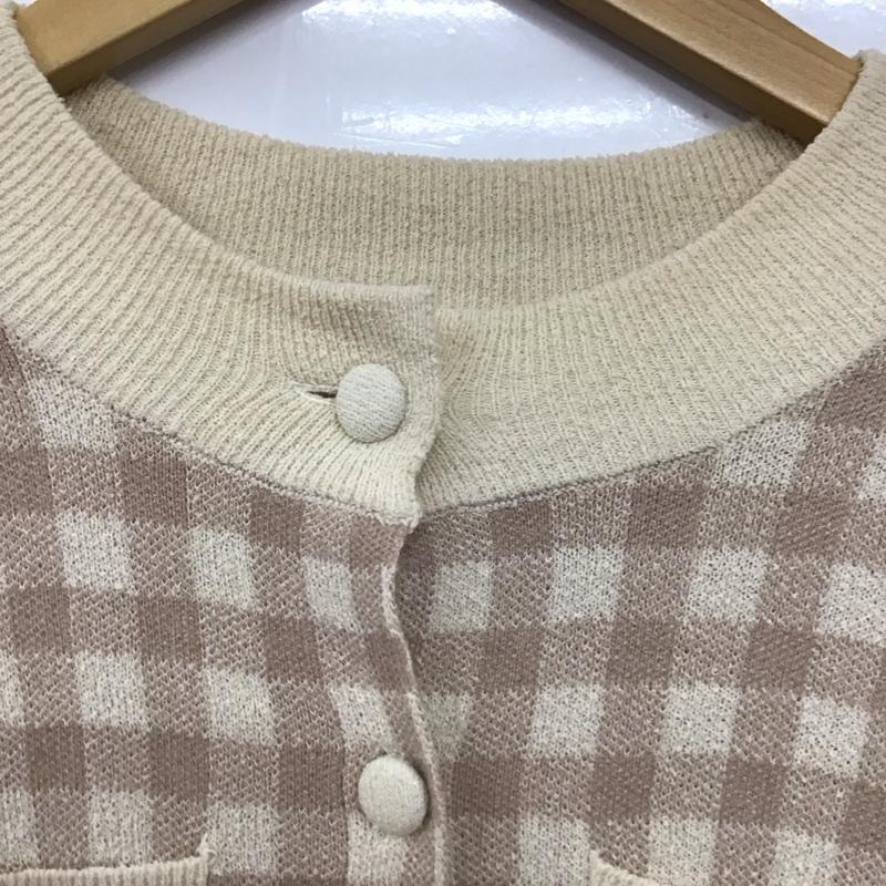 デイシー DEICY ワンピース ロングスカート 長袖ニットロングワンピース ウエスト切り替えワンピース ストレッチ FREE チェック マルチカラー / マルチカラー / レディース USED 古着 中古 10134188