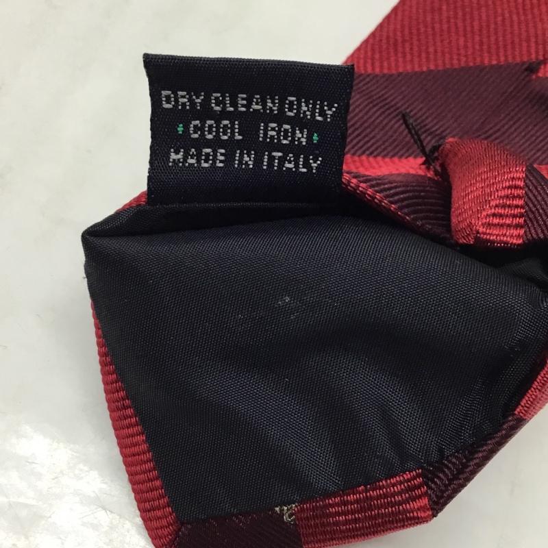 バーバリーロンドン Burberry London ネクタイ ネクタイ シルク 総柄 えんじ / ワインレッド / X ボルドー / ボルドー / メンズ USED 古着 中古 10122341